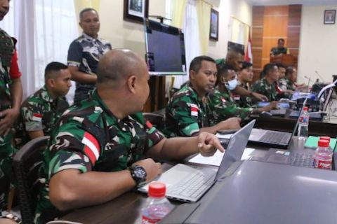 Kodim 1701 Jayapura gelar gladi posko tanggap bencana alam