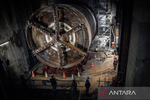 Progres pembangunan MRT Jakarta Bundaran HI-Kota