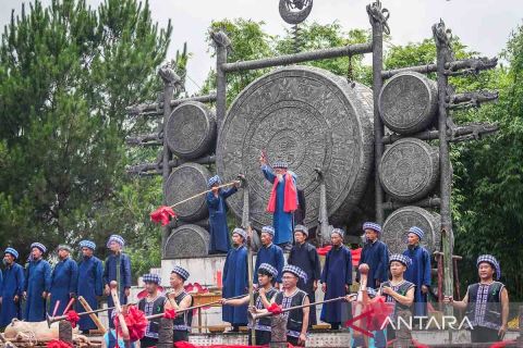 Perayaan festival etnis Liuyueliu di Provinsi Guizhou