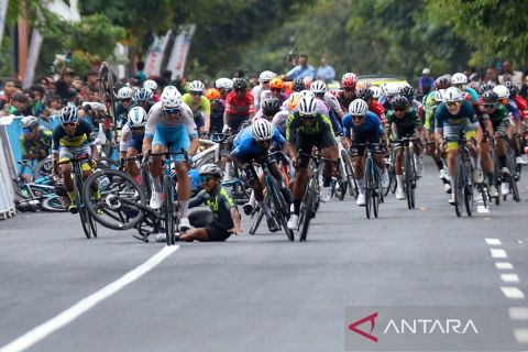 Etape kedua ITDBI tempuh 147,8 kilometer dari Taman Nasional Alas Purwo hingga kantor Bupati Banyuwangi