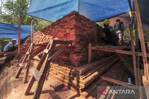 Pemugaran situs Candi Koto Mahligai telah rampung 80 persen