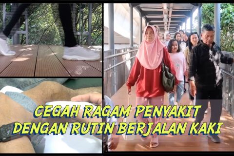 Cegah ragam penyakit dengan rutin berjalan kaki