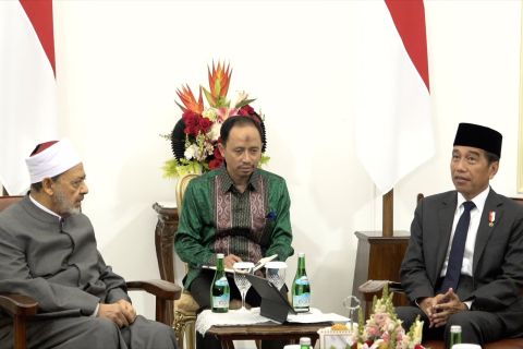 Presiden terima kunjungan Grand Syekh Al Azhar, bahas isu Palestina