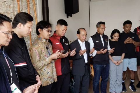 Tim Indonesia gelar doa bersama di Rumah Garuda jelang Olimpiade Paris