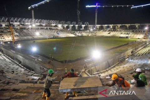Pembangunan Stadion Utama Sumut untuk penutupan PON XXI capai  81 persen