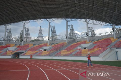 Arena utama pembukaan PON XXI sudah rampung 96 persen