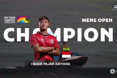 Atlet selancar putra Indonesia kantongi medali emas dan perak ASC 2024