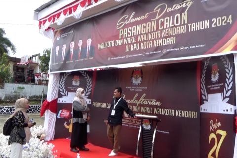 5 Paslon Cawali-Cawawali Kota Kendari daftarkan diri di hari terakhir