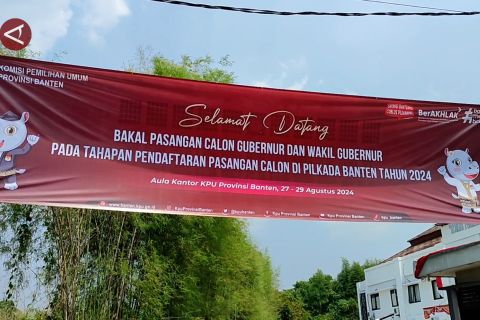 Dua paslon cagub-cawagub Banten mendaftar besok