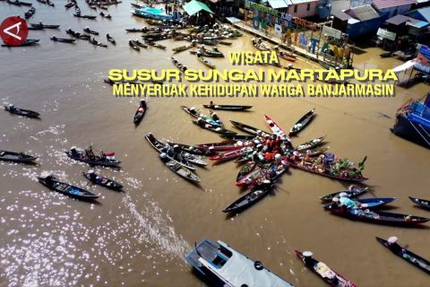 Wisata susur Sungai Martapura menyeruak kehidupan warga Banjarmasin