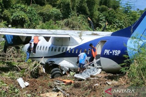 Pesawat Trigana Air tergelincir di Papua