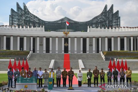Presiden Jokowi meresmikan Istana Negara IKN