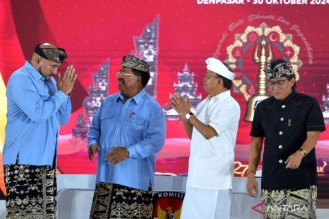 Begini suasana jalannya debat pertama Pilgub Bali 2024