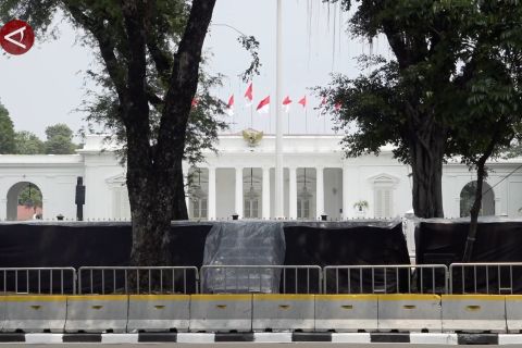 Suasana terkini persiapan lepas sambut presiden di Istana Merdeka