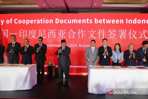 MoU perusahaan Indonesia-China senilai 10,07 miliar dolar AS