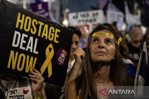 Warga Israel tuntut PM Netahyahu lakukan gencatan senjata di Gaza