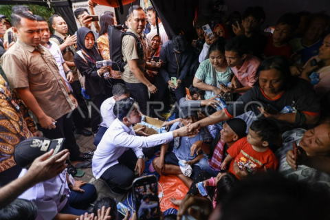 Wapres tinjau pengungsi terdampak kebakaran Kebon Kosong