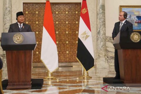 Presiden Prabowo lakukan pertemuan dengan Presiden Republik Arab Mesir Abdel Fattah El-Sisi