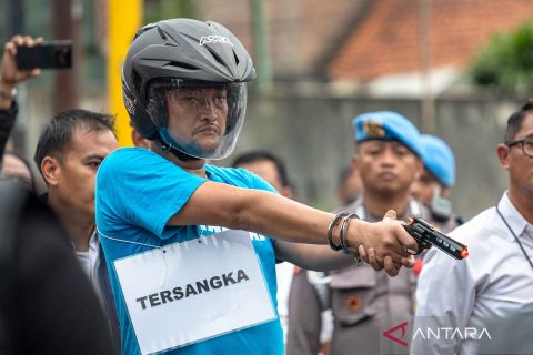 Begini adegan Aipda Robig Zainudin  saat menembak pelajar hingga tewas di Semarang