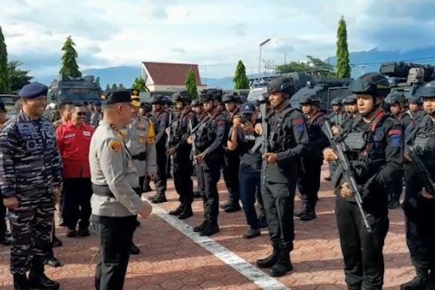 2.464 aparat gabungan amankan Natal dan Tahun Baru di Sulteng