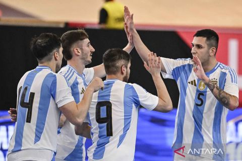 Indonesia Futsal 4 Nations World Series 2025: Timnas futsal Argentina kalahkan Arab Saudi dengan skor 8-7