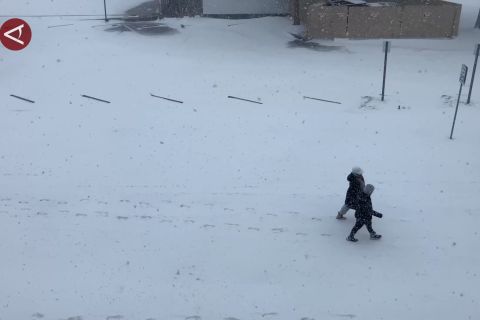 Badai musim dingin yang langka melanda AS bagian selatan