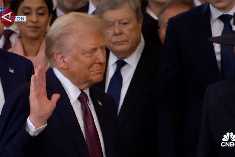 Donald Trump resmi menjabat sebagai Presiden Amerika Serikat ke-47