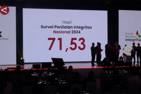  Survei Penilaian Integritas nasional 2024 capai 71,53 poin