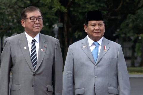 Tiba di Istana, PM Jepang perkuat kerja sama pertahanan hingga ekonomi