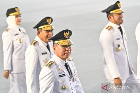 ASR-Hugua mengikuti upacara pelantikan di Istana Kepresidenan
