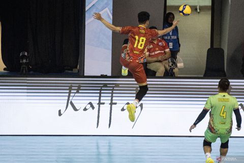 Surabaya Samator kalahkan Palembang Bank SumselBabel