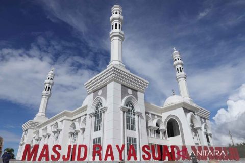 Pembangunan Masjid Raya Mamuju persiapan bulan suci Ramadhan