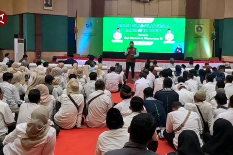 Mensos dialog dengan pilar sosial di Bogor, tekankan konsolidasi data