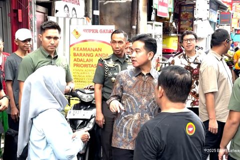 Wapres cek pangkalan LPG 3 kg di Pasar Manggis