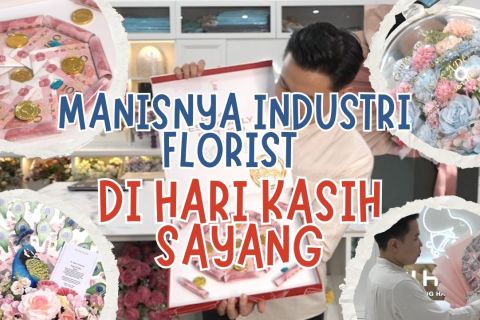 Manisnya industri florist di hari kasih sayang