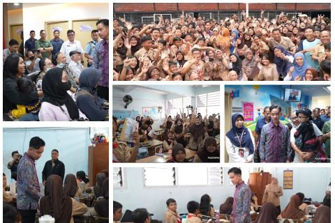 Gibran disambut antusias saat tinjau CKG dan MBG di Jakarta Timur