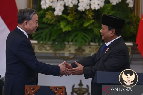 Pertemuan bilateral  Presiden Prabowo dengan Sekjen Partai Komunis Vietnam To Lam