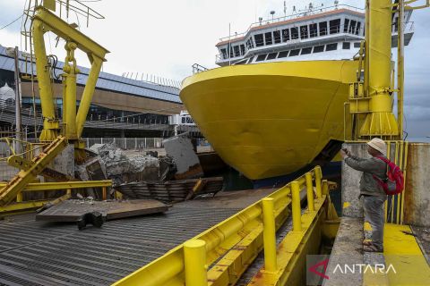 Begini kondisi dermaga eksekutif yang ditabrak kapal di Pelabuhan Merak