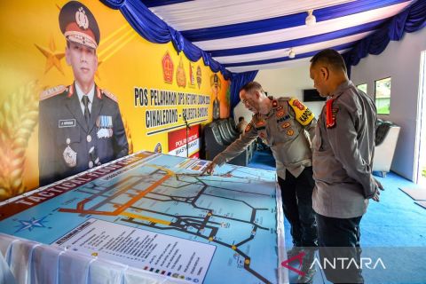 Polresta Bandung dan Kemenkes dirikan pos pelayanan di jalur mudik menuju Jateng