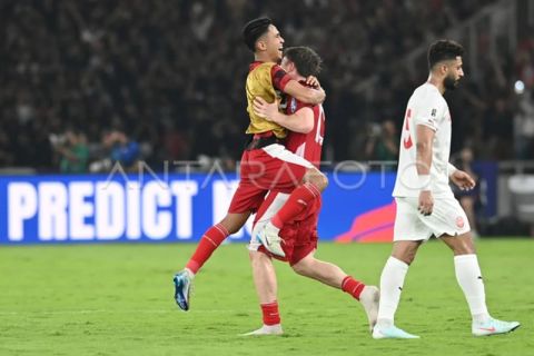 FOTO - Timnas Indonesia tekuk Bahrain 1-0