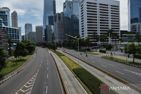 Arus lalu lintas di Jakarta terpantau lancar saat hari pertama Idul Fitri 1446 H