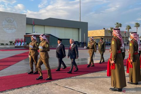 Presiden Prabowo tiba di Yordania