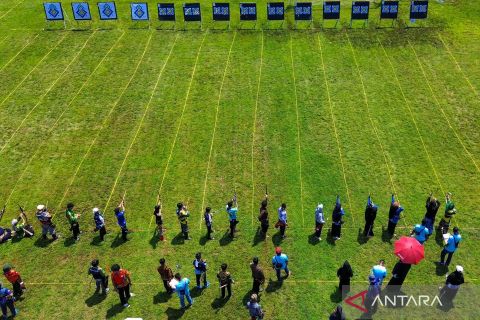 Sebanyak 491 atlet ikuti kejuaraan panahan dalam rangka HUT ke-24 Pasmar 2 Korps Marinir TNI AL