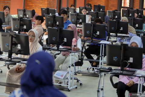 Sebanyak 55.213 peserta mengikuti UTBK-SNBT di Pusat UTBK Universitas Indonesia