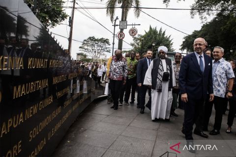 Sejumlah delegasi Uni Afrika kunjungi tempat bersejarah KAA di Bandung