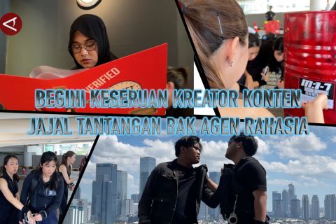 Begini keseruan kreator konten jajal tantangan bak agen rahasia