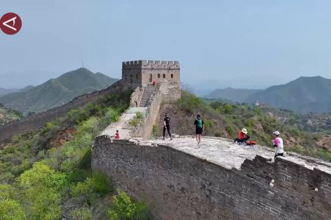 Ribuan pelari ikuti lari trail di Tembok Besar China