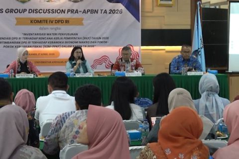 Komite IV DPD RI dapat masukan saat gelar FGD untuk RKP 2026 di Padang