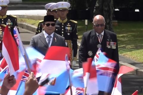 Prabowo terima kunjungan resmi PM Fiji di Istana Merdeka