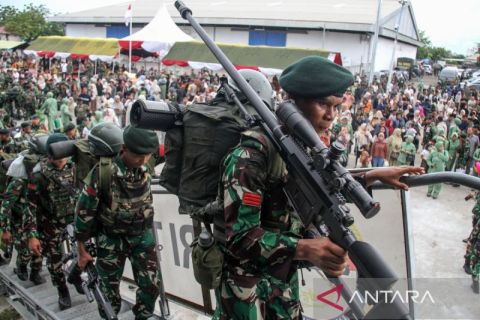Prajurit Yonif 113 Jaya Sakti bertolak ke Papua jalankan misi pengamanan perbatasan RI–PNG